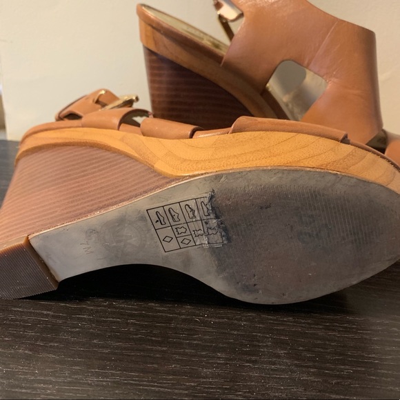 Michael Josephine Leather Wedge Sandal - Picture 5 of 5